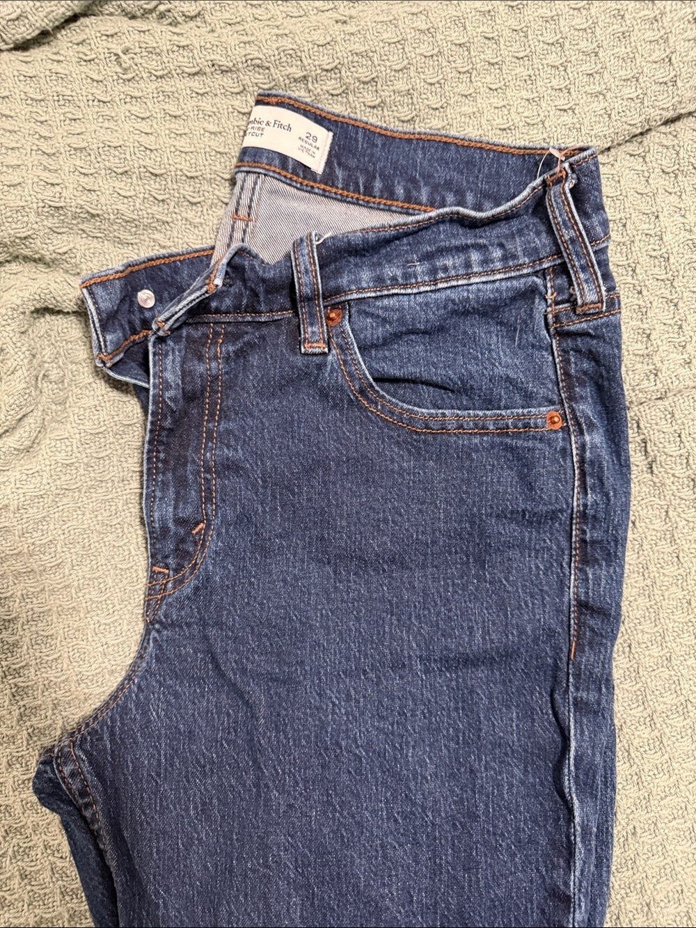 Abercrombie & Fitch Women's Dark Blue Boot Cut Jeans